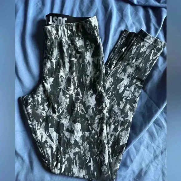 Nike Workout Leggings Running Dri-Fit - Picture 1 of 4